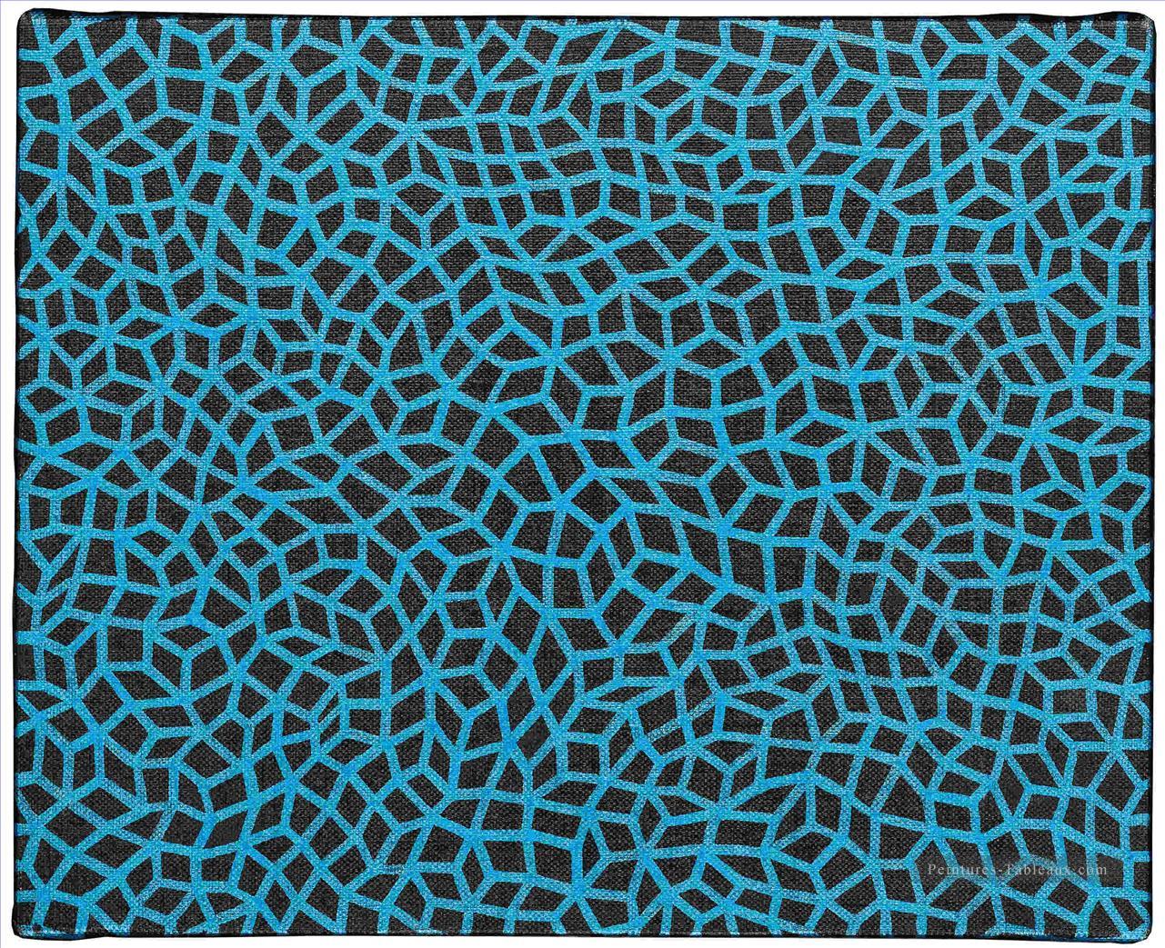 Infinity nets bleu Yayoi KUSAMA pop art minimalisme féministe Peintures à l'huile